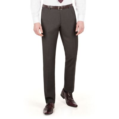Red Herring Charcoal pindot slim fit suit trouser